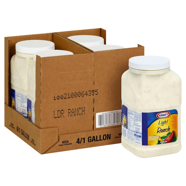 Kraft Kraft Light Done Right Ranch Dressing 1 gal. Container, PK4
